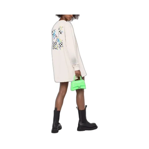 Floral-Arrows Sweater Dress