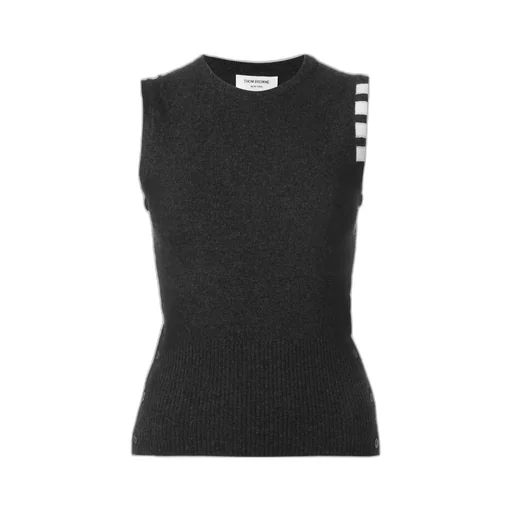 Cashmere Stripe Detail Top