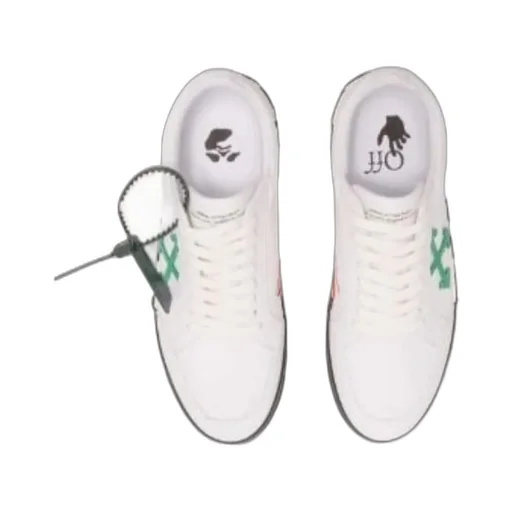 Vulcanized Arrows-Motif Canvas Low-Top Trainer