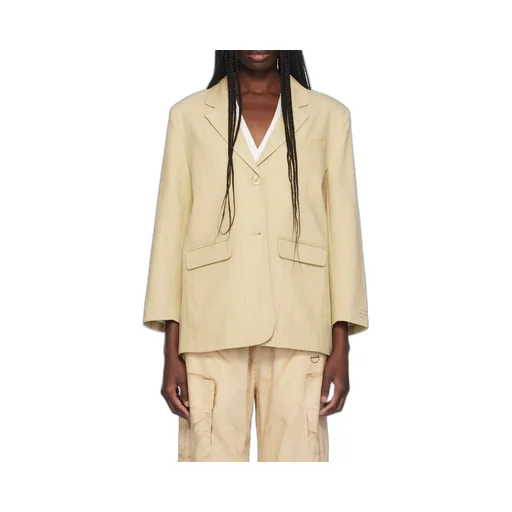 Ganni Striped Pattern Blazer