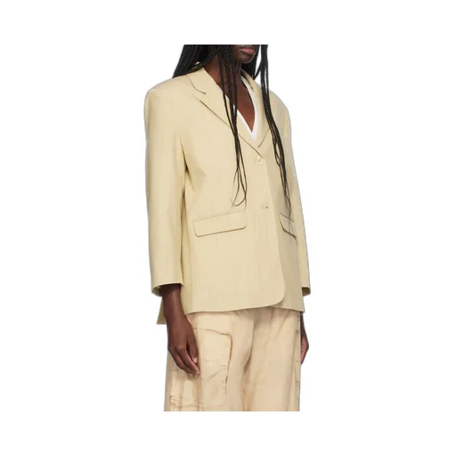 Ganni Striped Pattern Blazer