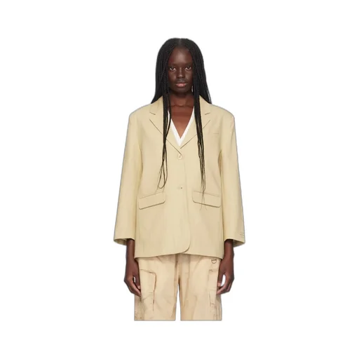 Ganni Striped Pattern Blazer