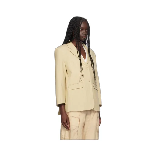 Ganni Striped Pattern Blazer