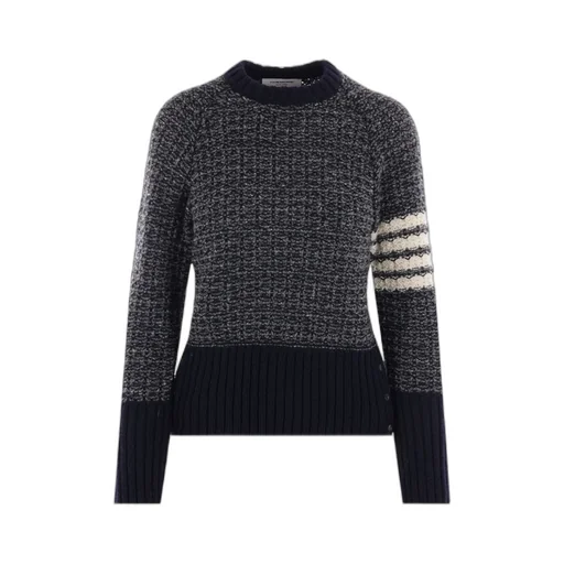 Tuck Stitch Raglan Sleeve Crew Neck Pullover