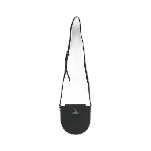 Orb-Plaque Crossbody Bag