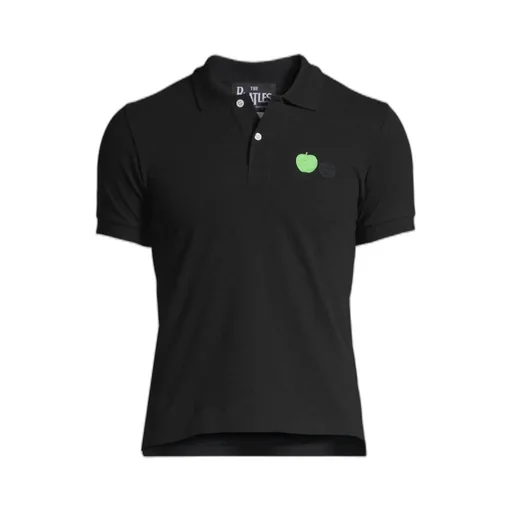 Pattern Polo Short-Sleeved Top