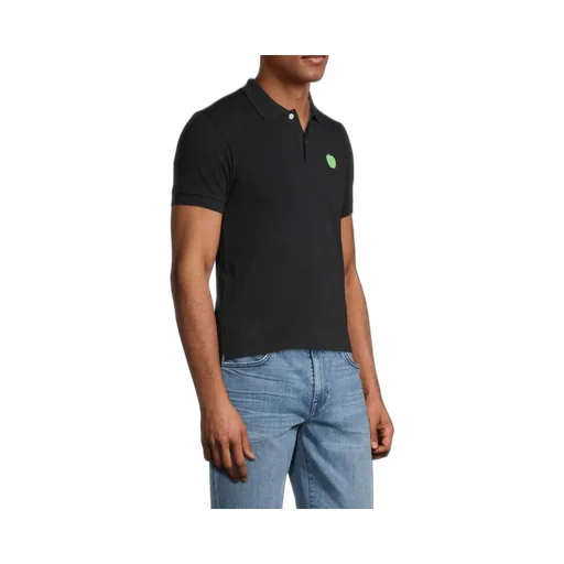 Pattern Polo Short-Sleeved Top