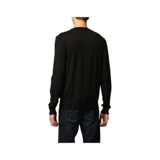 Emporio Armani Logo Embroidered Crewneck Jumper