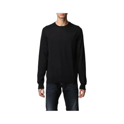 Emporio Armani Logo Embroidered Crewneck Jumper