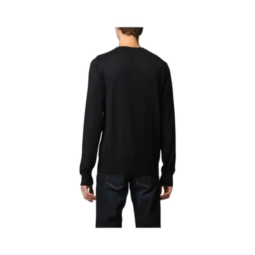 Emporio Armani Logo Embroidered Crewneck Jumper