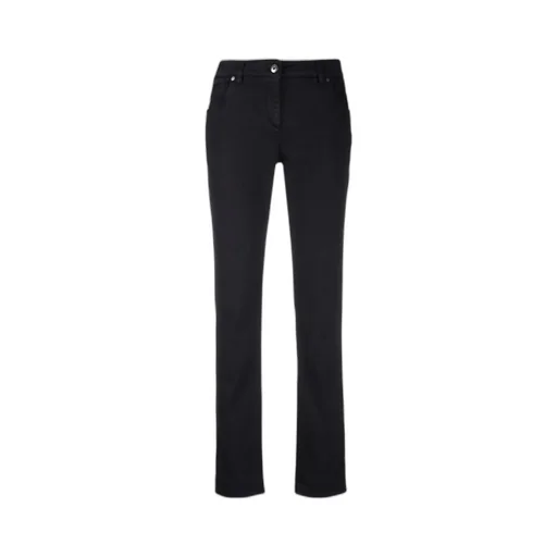 Rolled-Edge Straight-Leg Trousers
