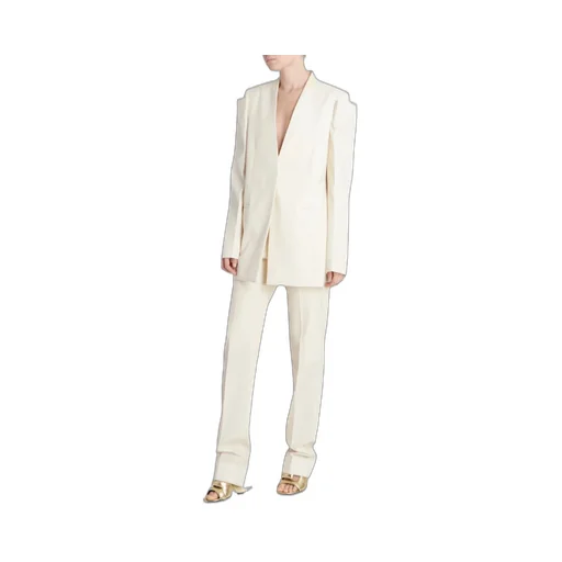 Cut-Out Single-Breasted Blazer