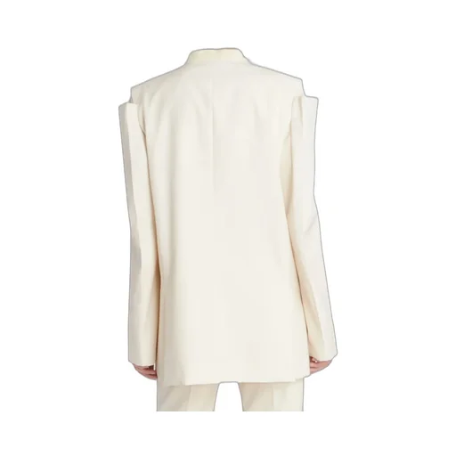 Cut-Out Single-Breasted Blazer