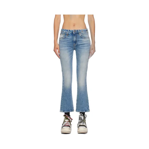 Mid-Rise Flared Jeans