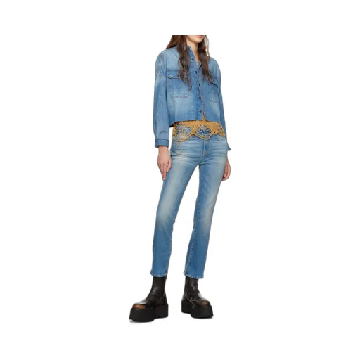 Mid-Rise Flared Jeans