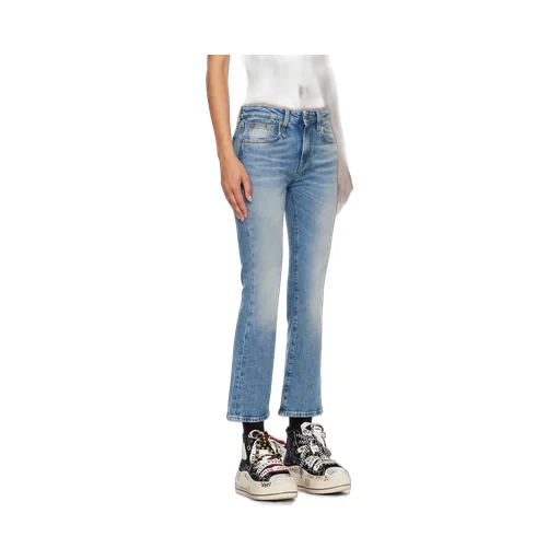 Mid-Rise Flared Jeans