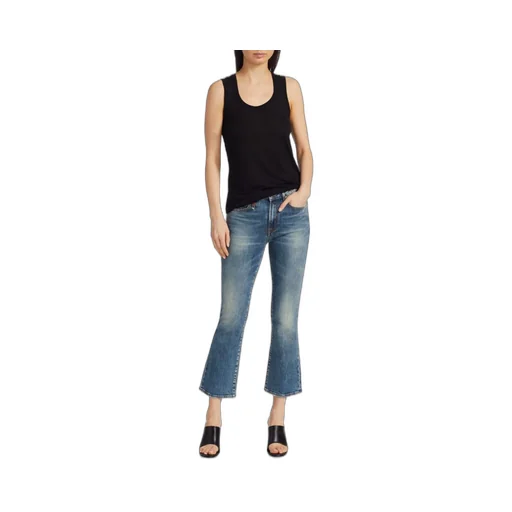 Mid-Rise Flared Jeans