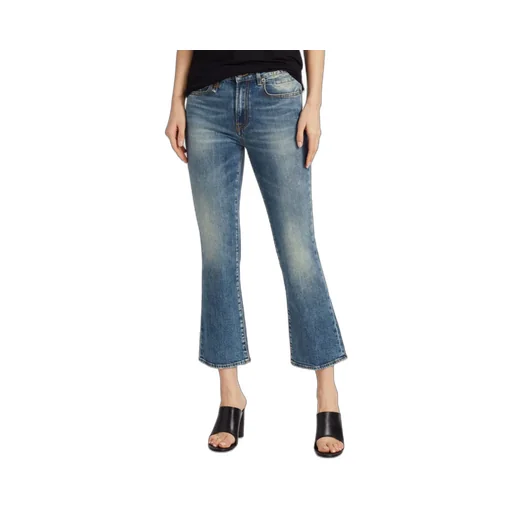 Mid-Rise Flared Jeans