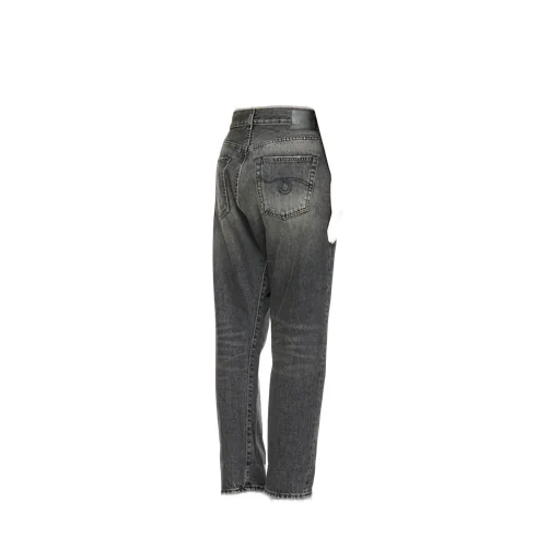 R13 Logo Patch Cross Over Jeans