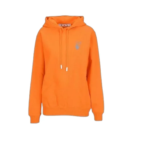Off-White Arrow Logo Print Drawstring Hoodie