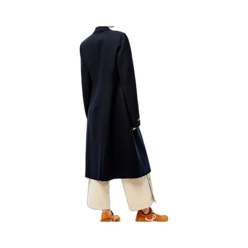 Single Breasted Coat In Wool And Cashmere