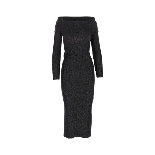 Khaite Over-The-Shoulder Slim Fit Dress