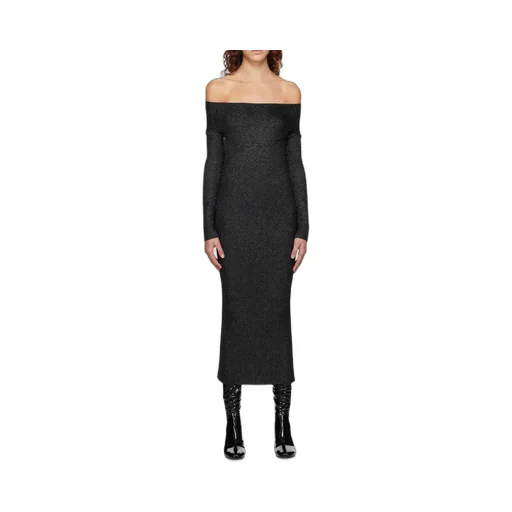 Khaite Over-The-Shoulder Slim Fit Dress