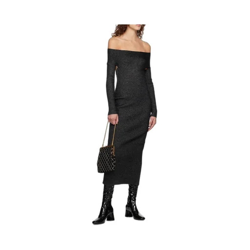 Khaite Over-The-Shoulder Slim Fit Dress