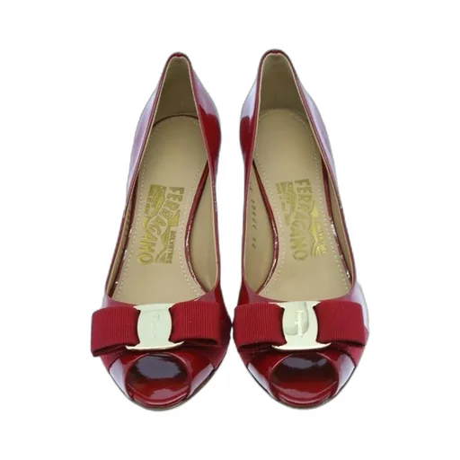 Bow Knot Fish Mouth Slope Heel Shoes