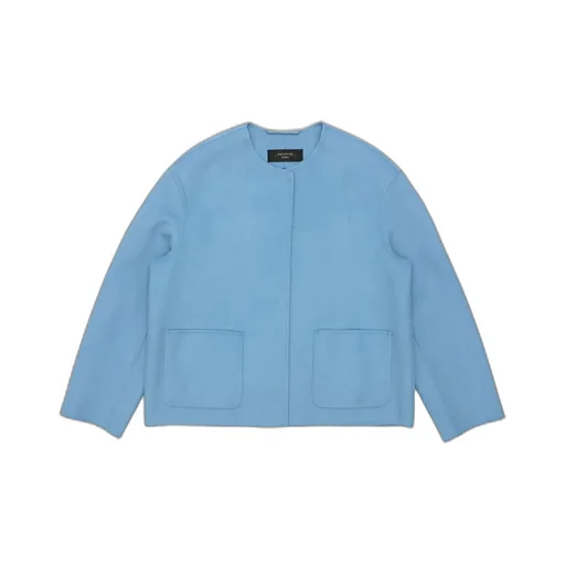 Round-Neck Long-Sleeved Casual Jacket