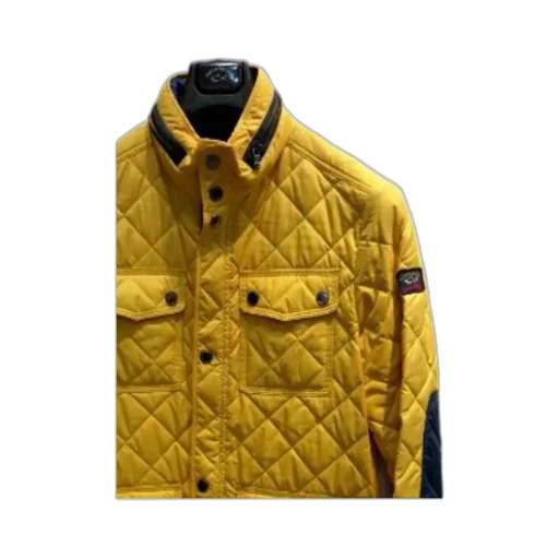 High-Necked Quilted Casual Jacket