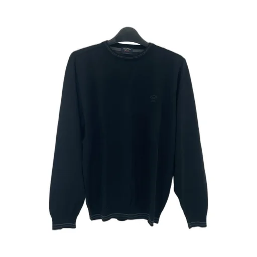 Round-Collar And Long-Sleeved Sweater