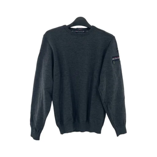 Round-Collar And Long-Sleeved Sweater