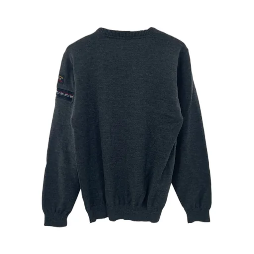 Round-Collar And Long-Sleeved Sweater