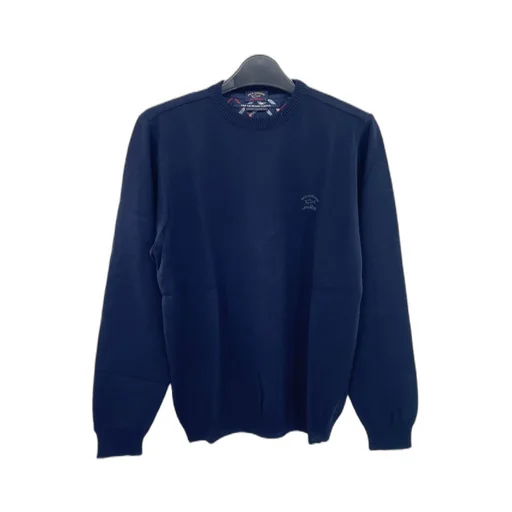 Round-Collar And Long-Sleeved Sweater