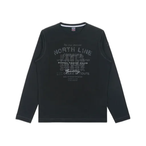T-Shirt With Round Neck And Long Sleeves