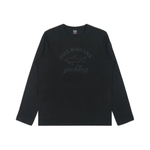 T-Shirt With Round Neck And Long Sleeves
