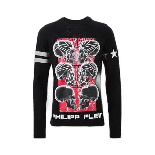 Round Collar And Long-Sleeved T-Shirt