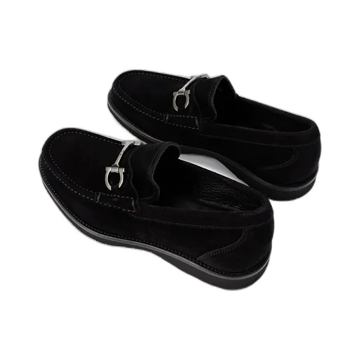 Logo Buckle Business Casual Shoes