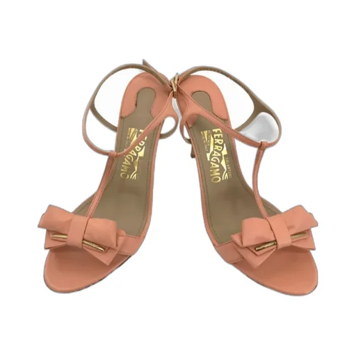 Logo Open-Toed High-Heeled Sandals
