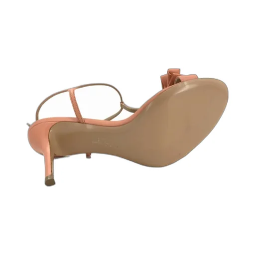 Logo Open-Toed High-Heeled Sandals