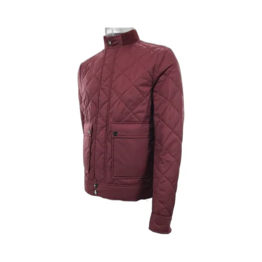 Quilted Cotton Suit With Standing Collar