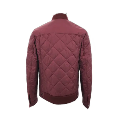 Quilted Cotton Suit With Standing Collar