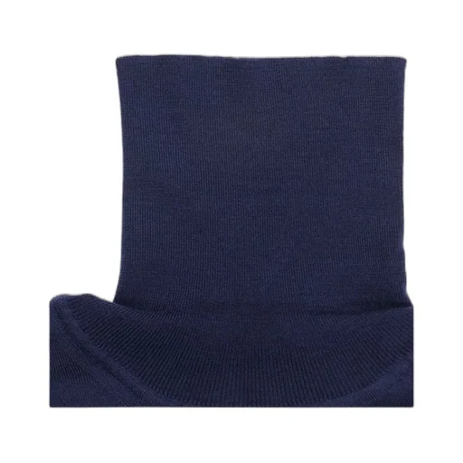 Navy Blue High-Necked Sweater