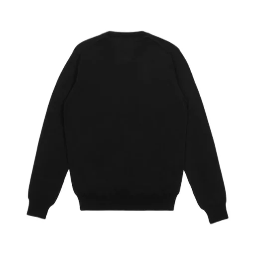 Black Round Neck Knitted Sweater
