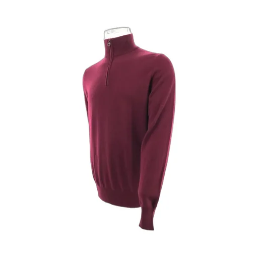 Semi-Zipper Knitted Sweater