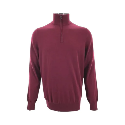 Semi-Zipper Knitted Sweater