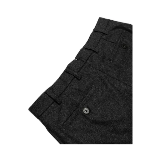 Dark Gray Straight Casual Pants
