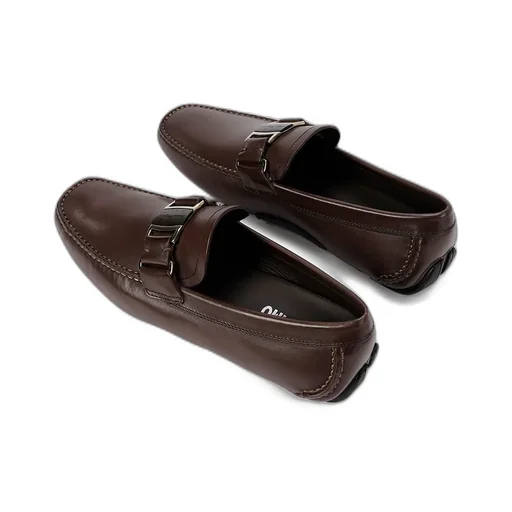 Chocolate Buckle Business Casual Shoes