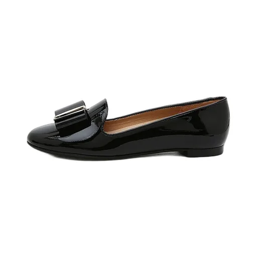 Bow-Decorated Flat Shoes